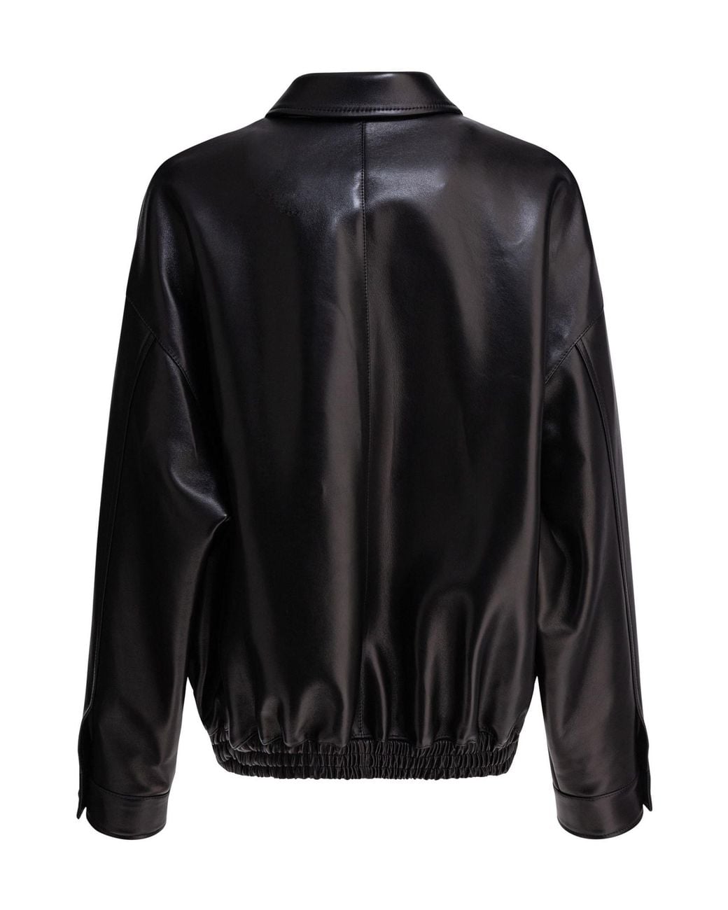 Miu Miu Black Plongé Leather Jacket