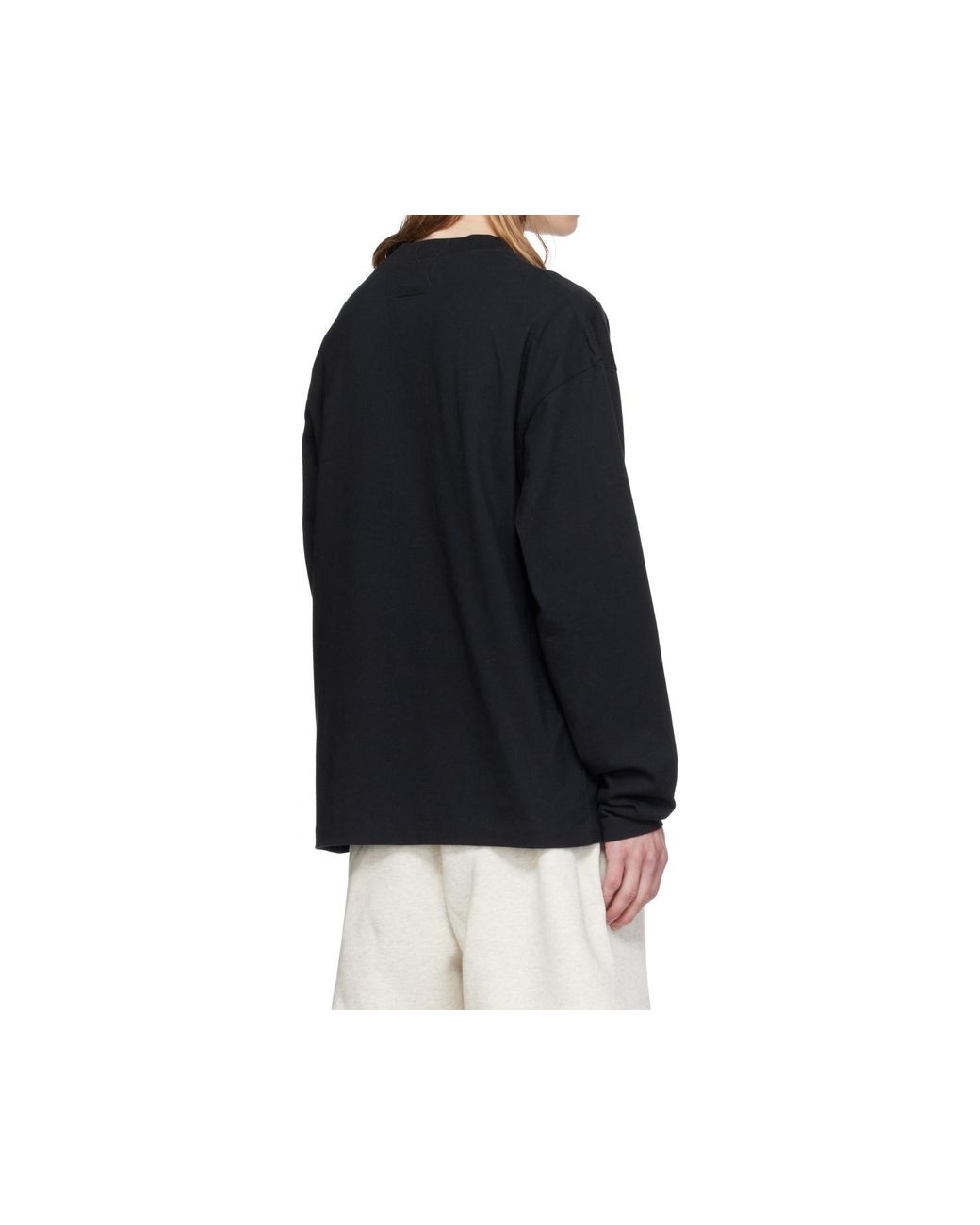 Fear Of God Black Essentials Classic Long-Sleeve T-Shirt for men