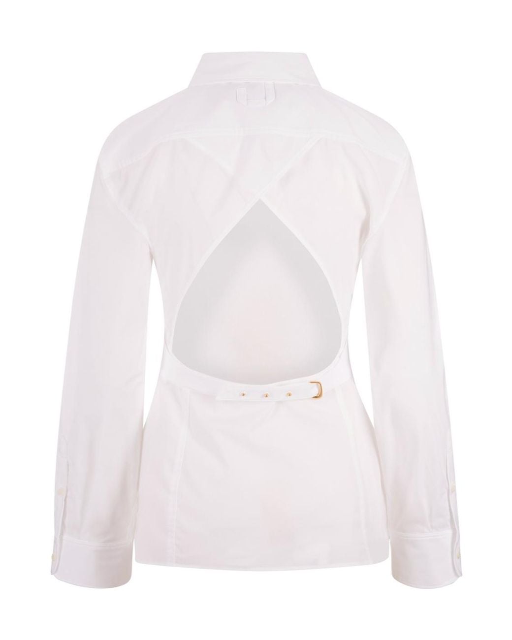 Jacquemus White Collared Long-Sleeve Shirt
