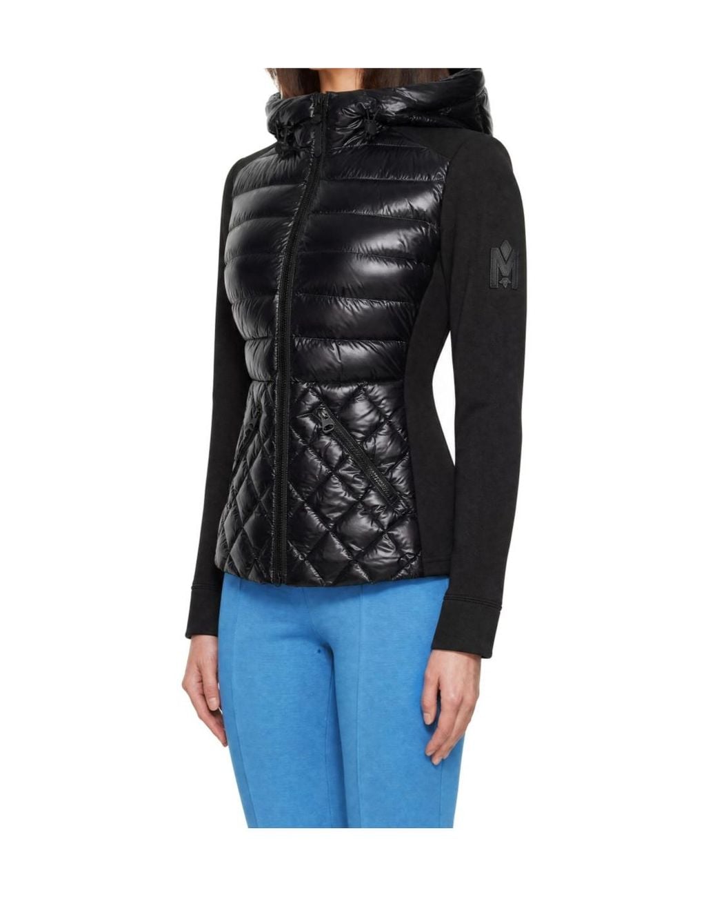 Mackage Blue Agatha Quilted Hooded Down Jacket