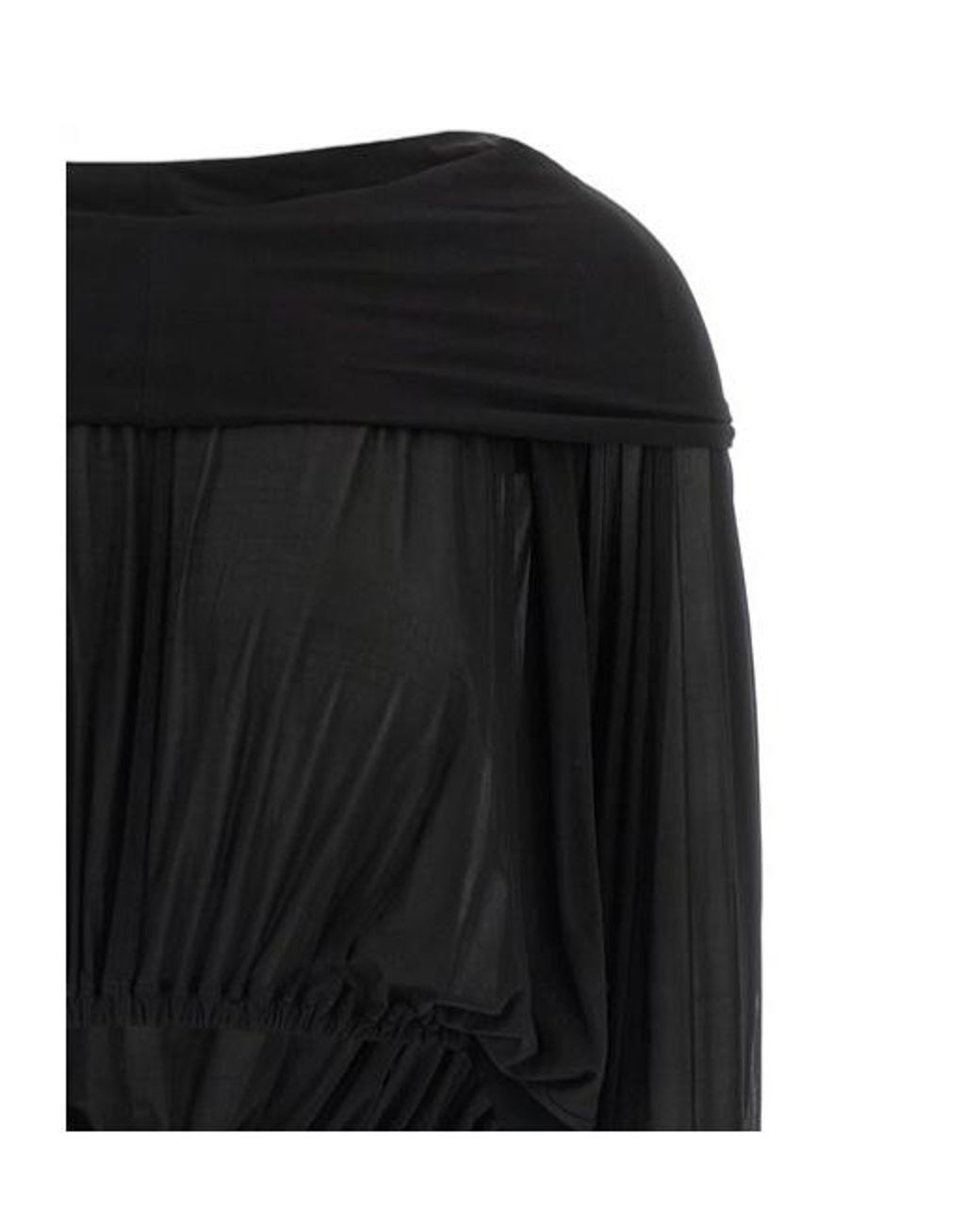 Rick Owens Black Crop Blouse