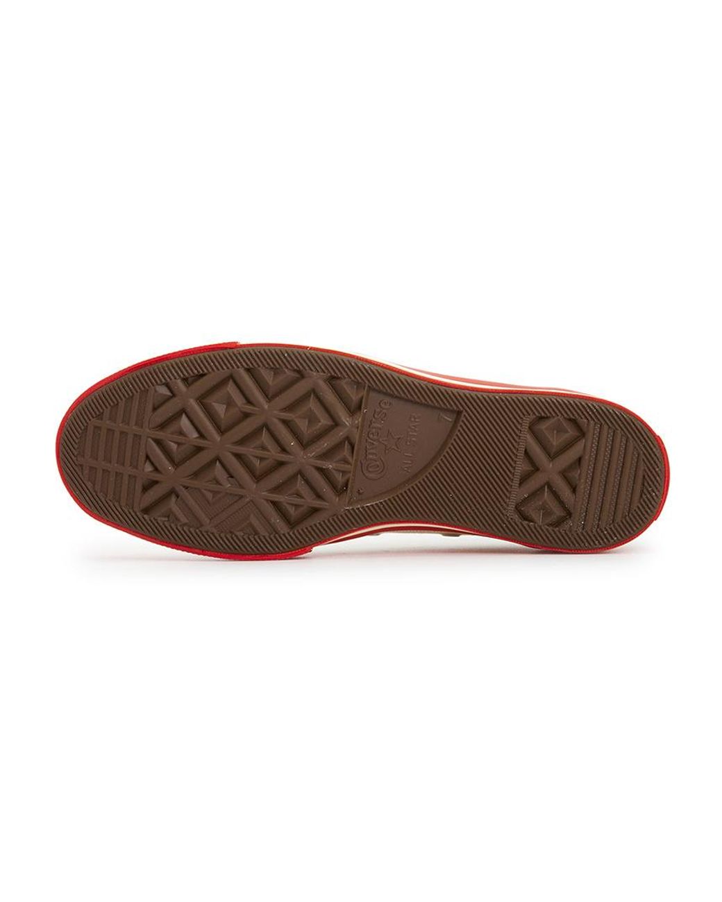 Comme des Garçons Red Round Toe Sneakers for men