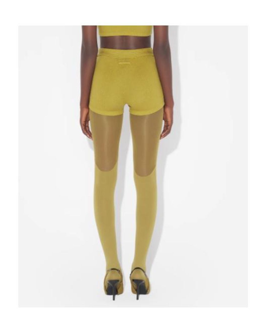 Jean Paul Gaultier Yellow Gaultier Patch Shorts