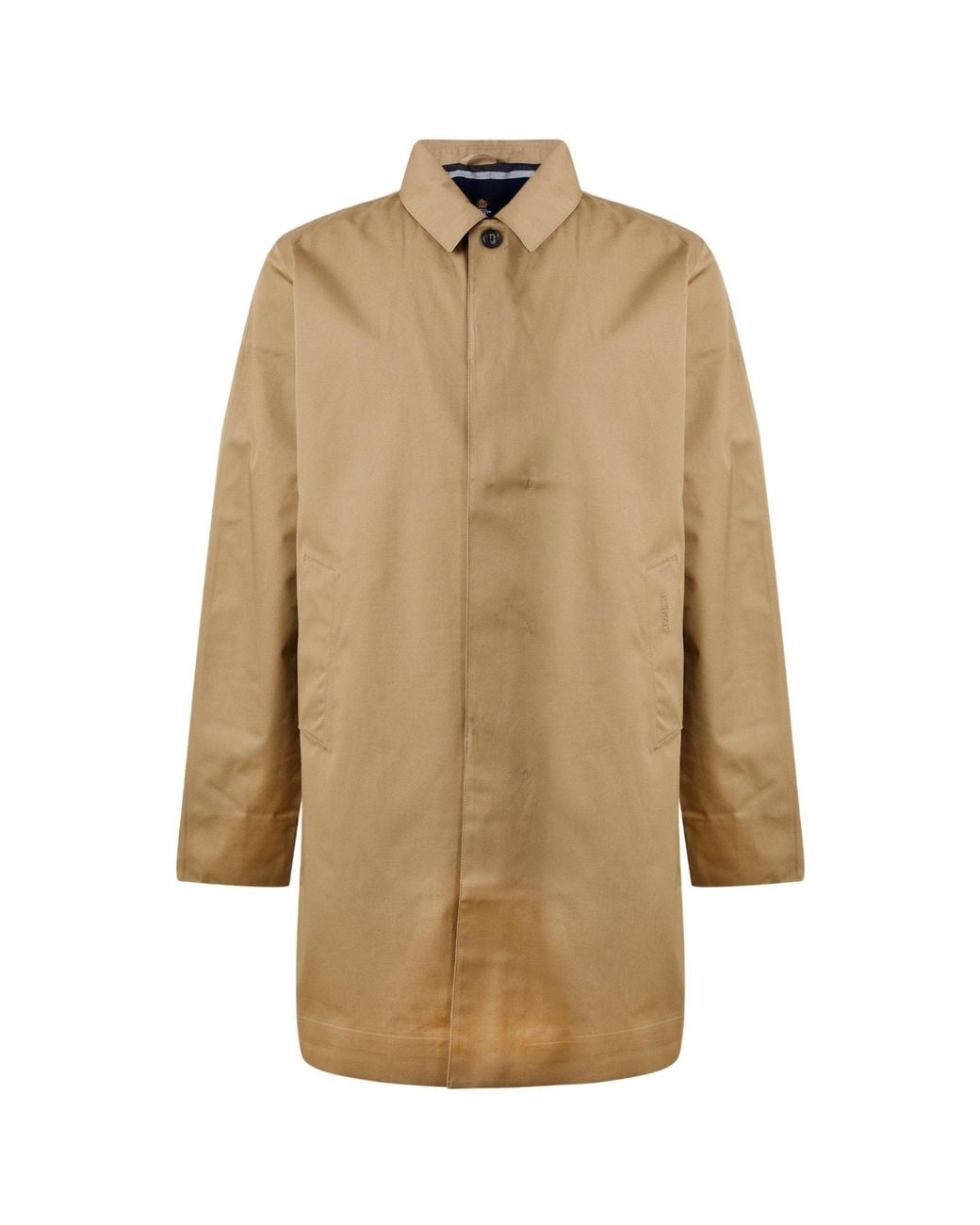 Barbour Natural Single-Breasted Mid-Length Utility Jacket for men