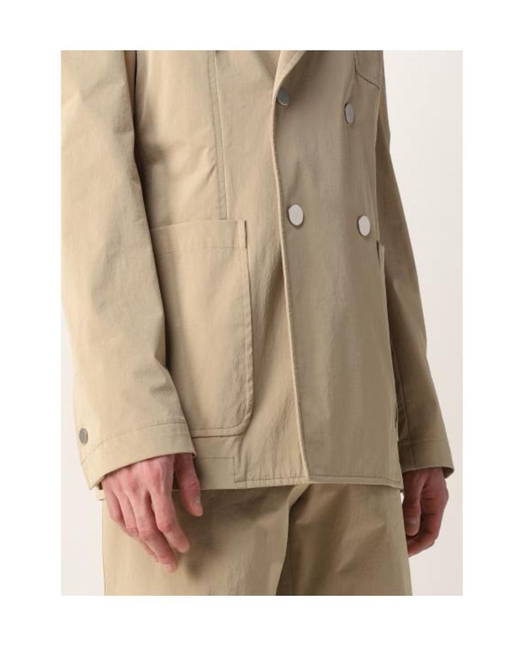 Bottega Veneta Brown Double-Breasted Long-Sleeved Jacket for men