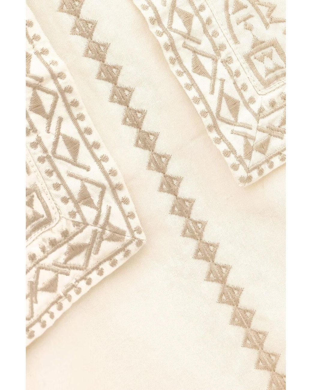 Ba&sh Natural Embroidered Shirt