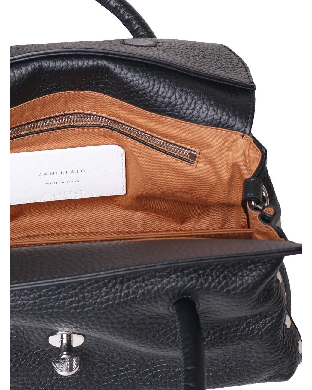 Zanellato Black Dotta Centauro Shoulder Bag
