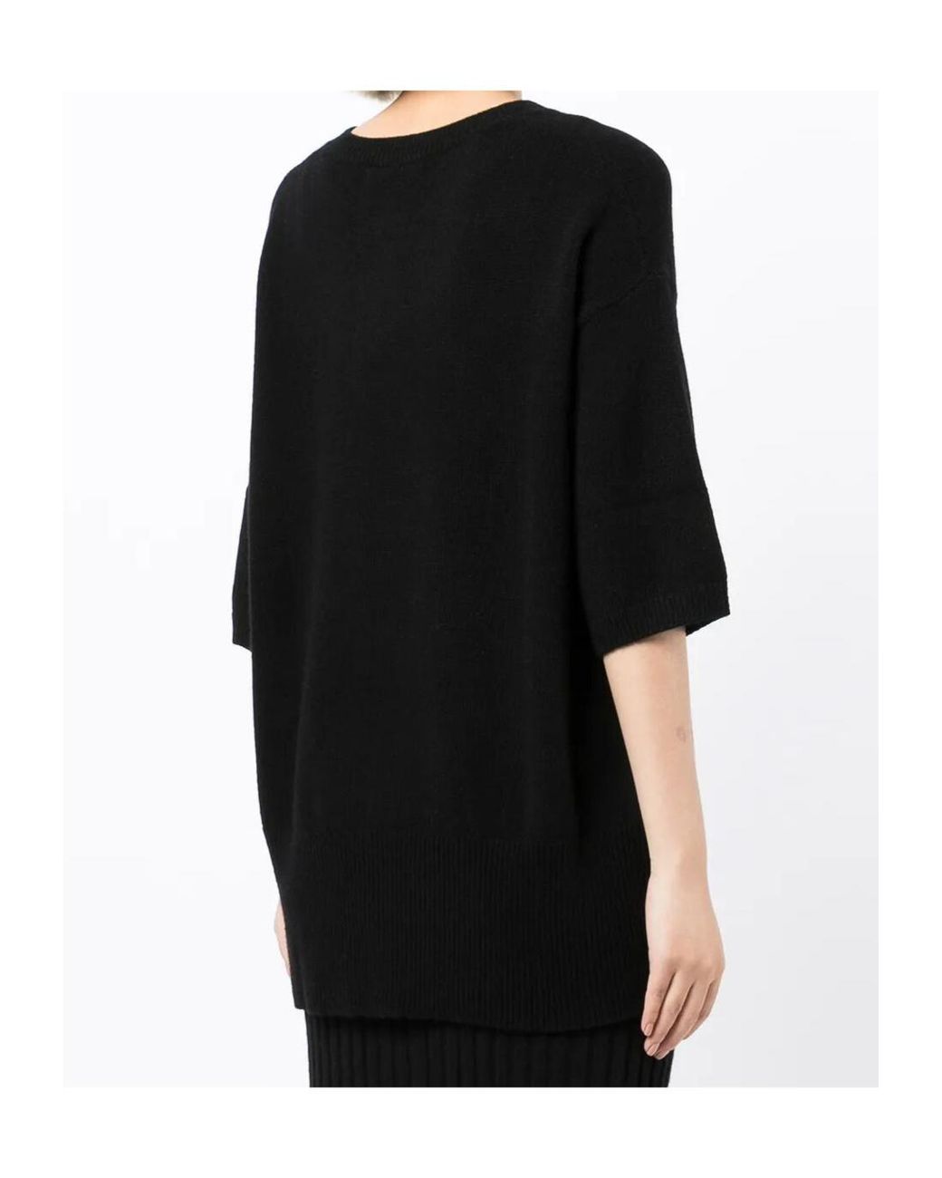 Lisa Yang Black Crew Neck Sweater