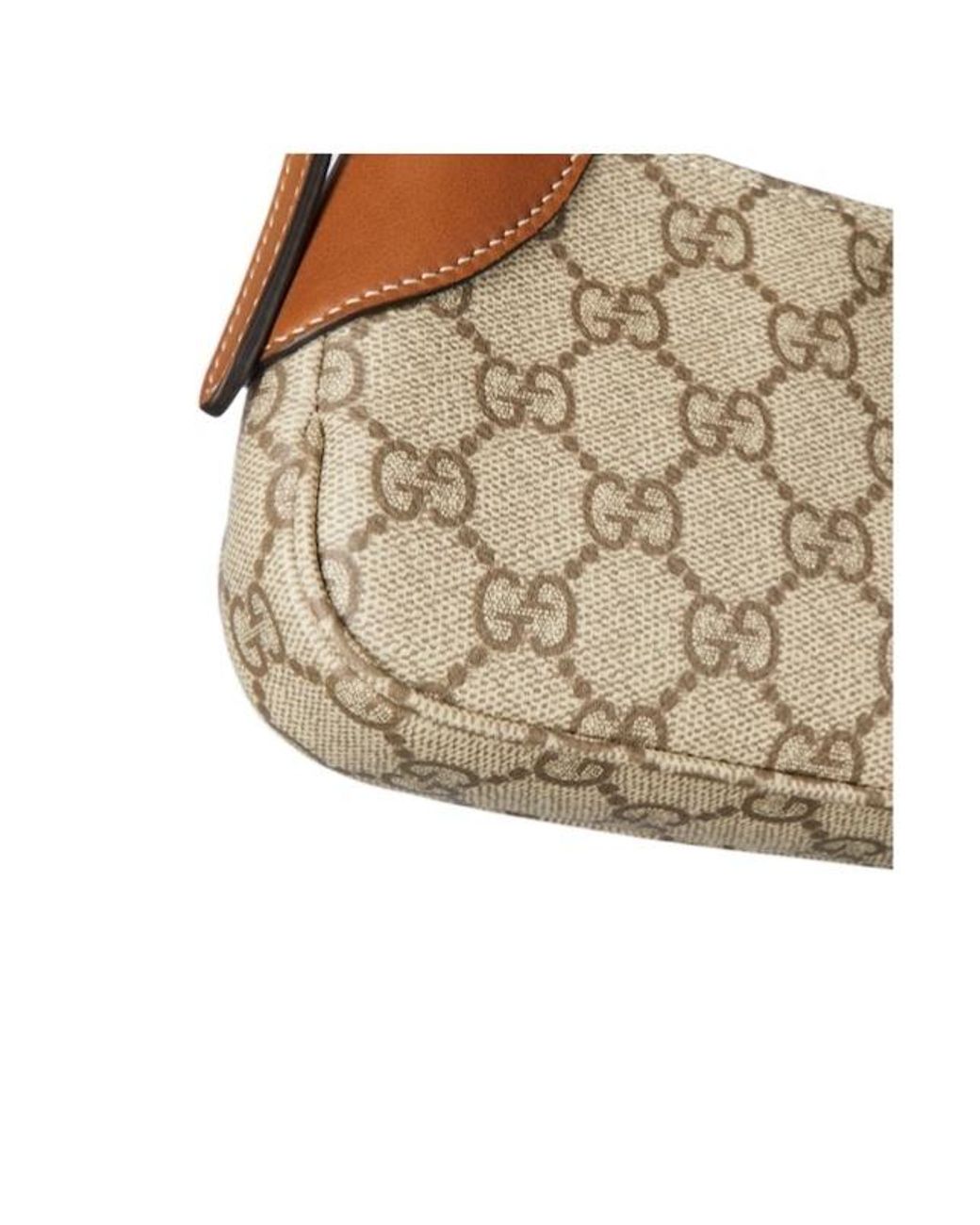 Gucci Brown Gg Emblem Small Shoulder Bag