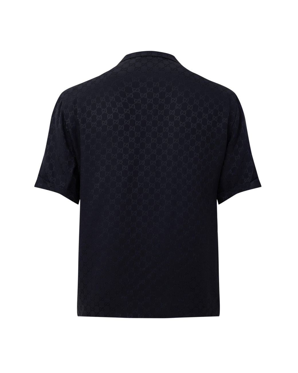 Gucci Black Campcollar Shirt for men