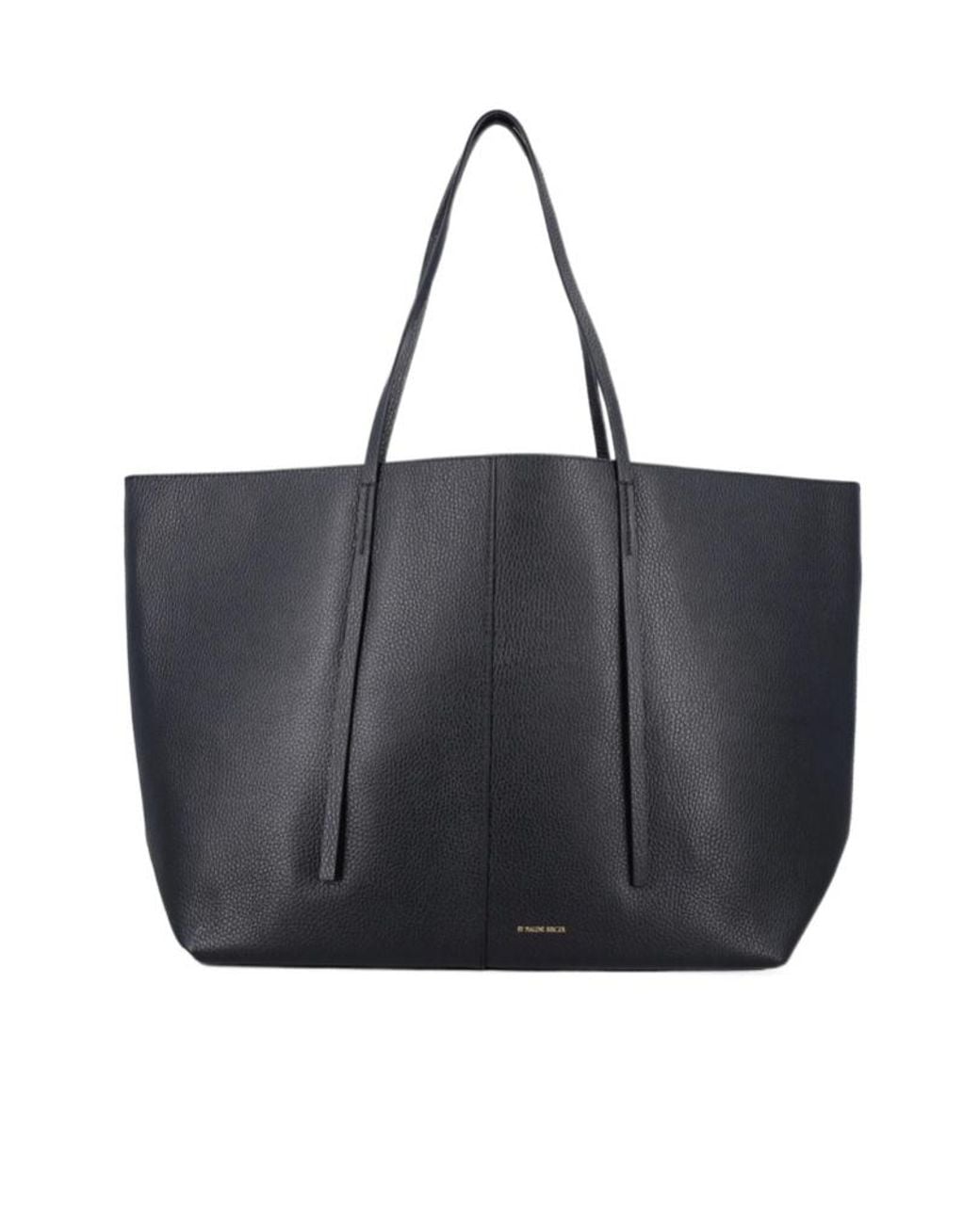 By Malene Birger Black Double-Handled Shoulder Bag