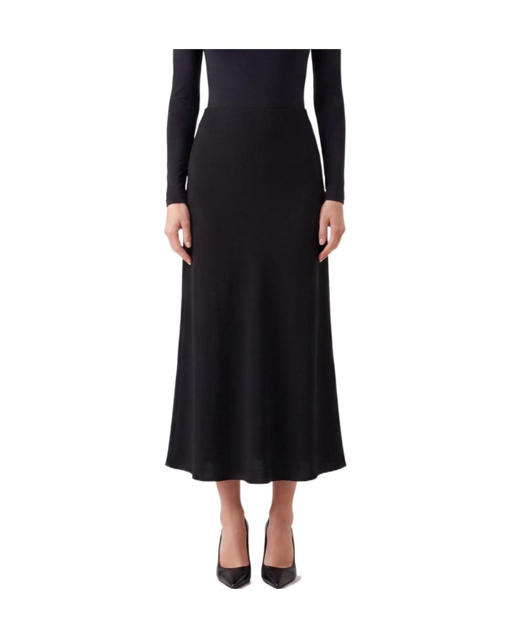 Jil Sander Black 142 High-Waist Maxi Skirt