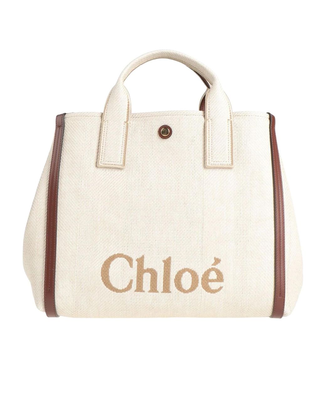 Chloé Natural Canvas Tote Bag