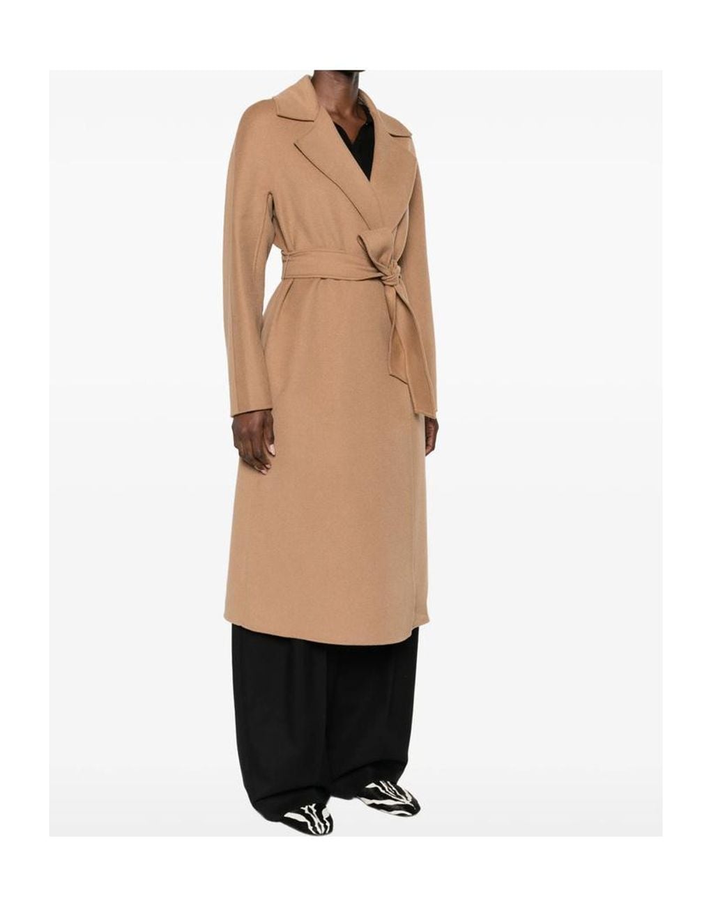 Max Mara Natural Long-Sleeved Coat