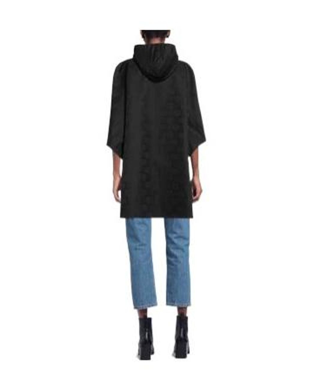 Max Mara Black Plain Colour Capes