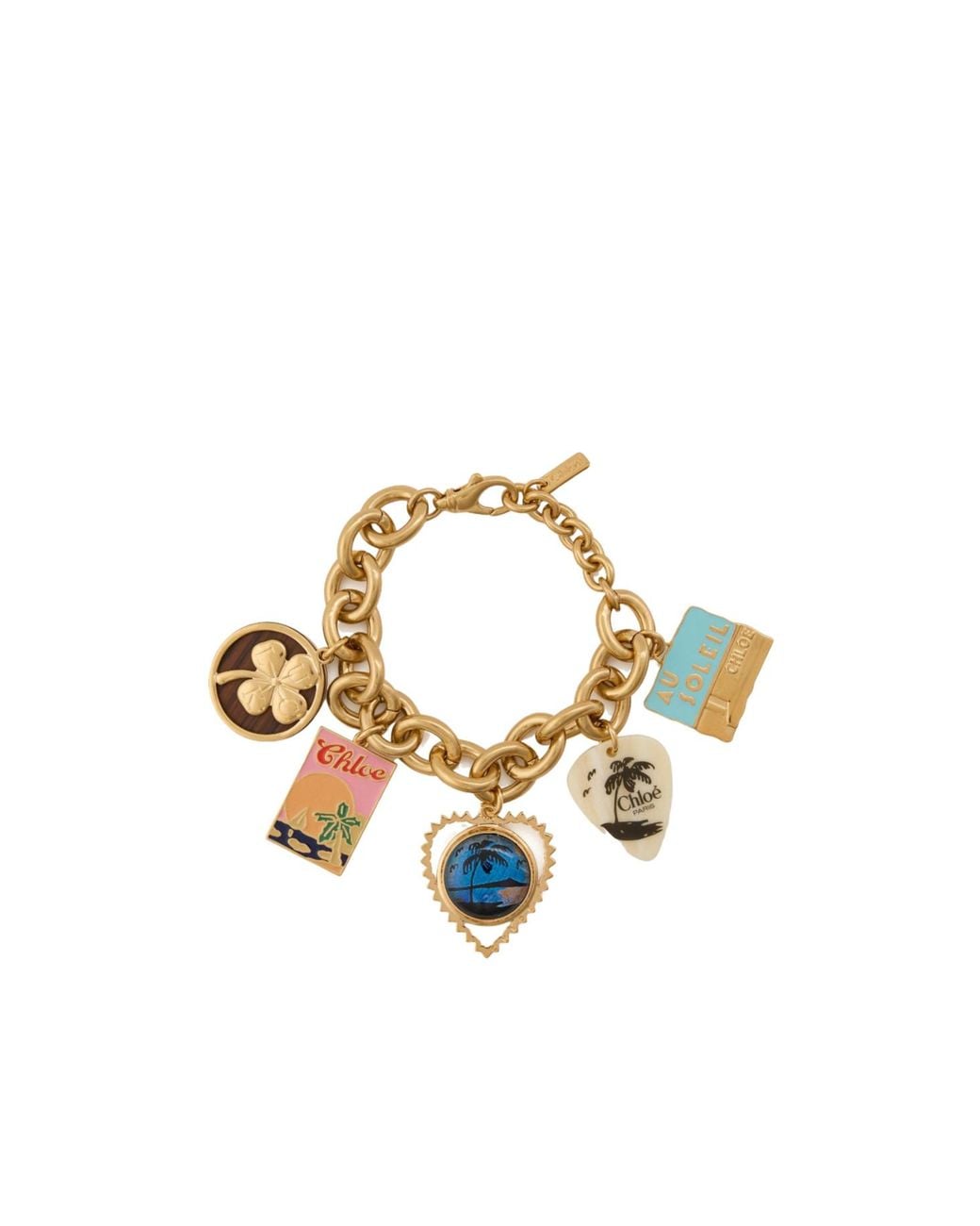 Chloé Metallic Mini Charm Bracelet
