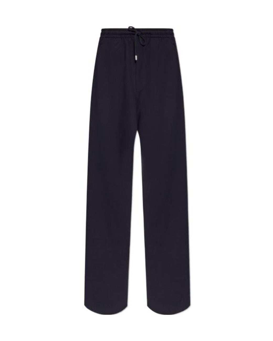 Dries Van Noten Blue Drawstring Casual Pants for men