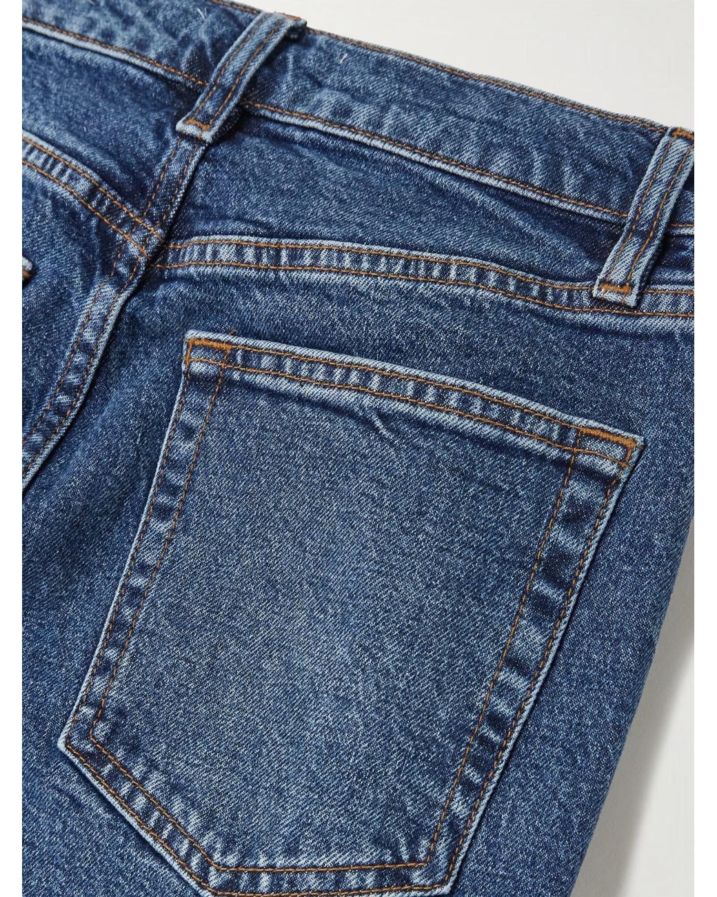 FRAME Blue The Arrow High-Rise Flared Jeans