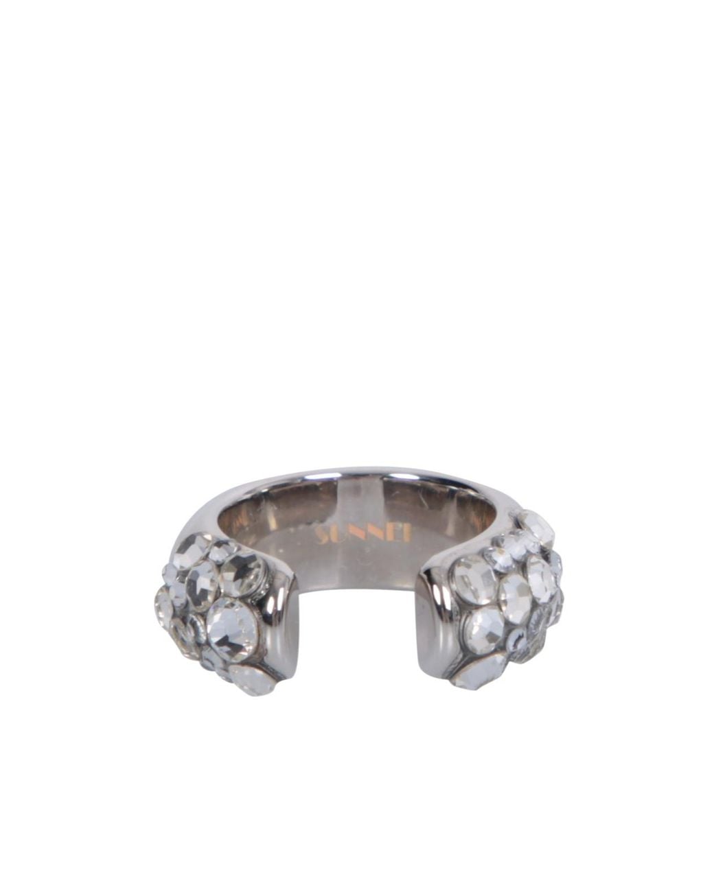 Sunnei Metallic Embellished Open Ring