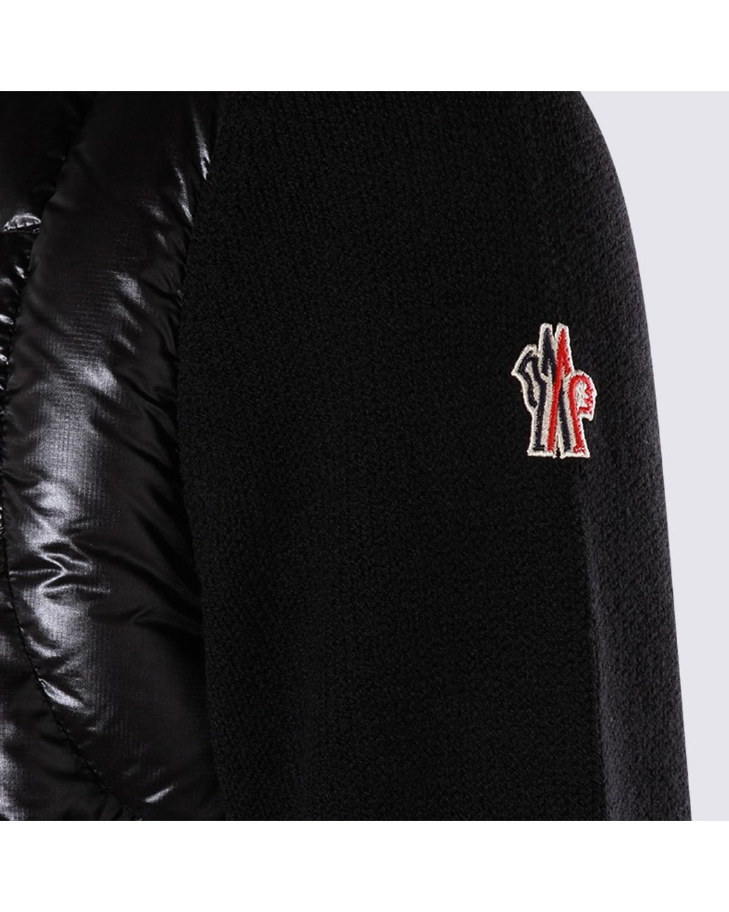 Moncler Black Grenoble Padded Zip-Up Cardigan for men