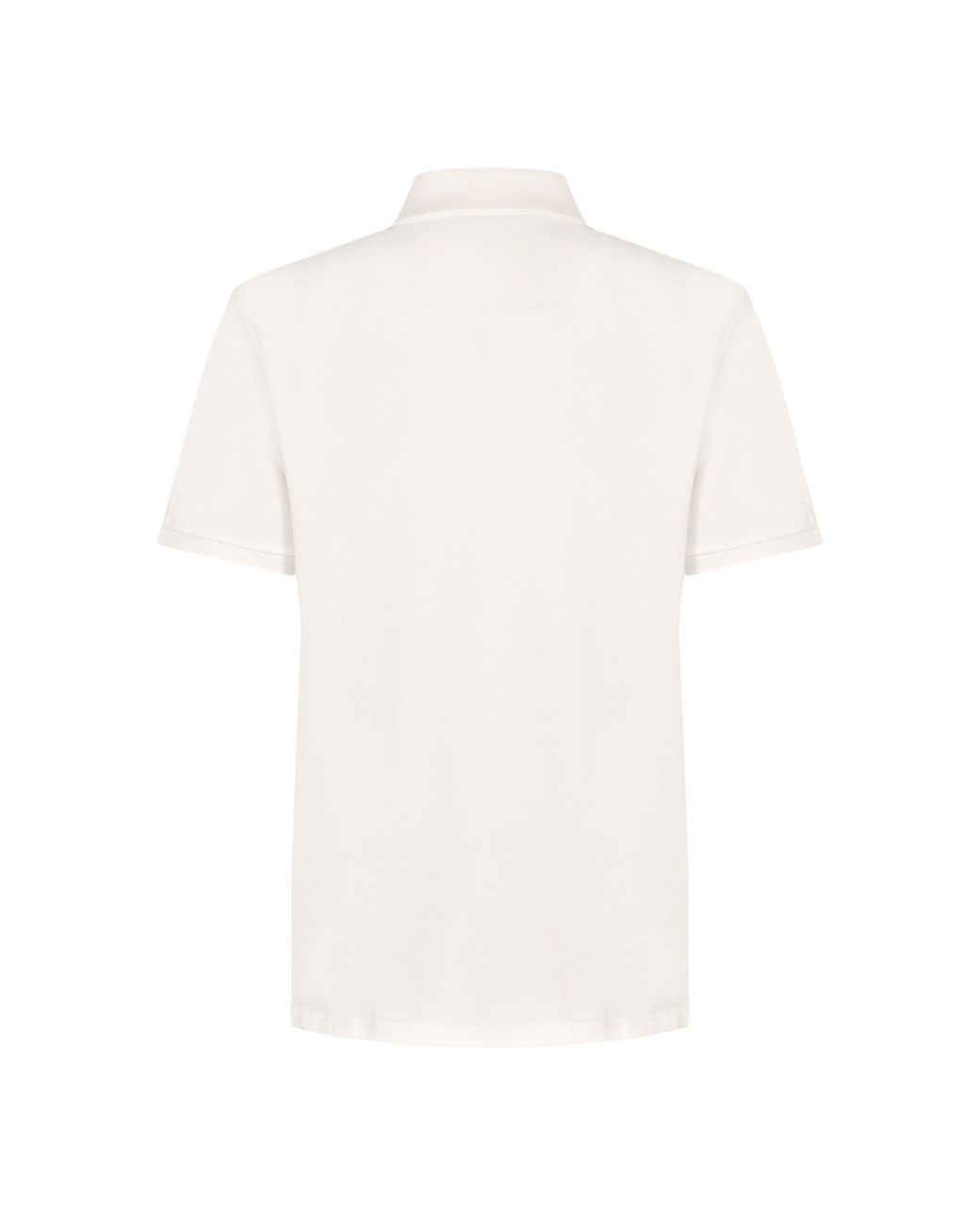 Moncler White Short Sleeve Polo Shirt for men