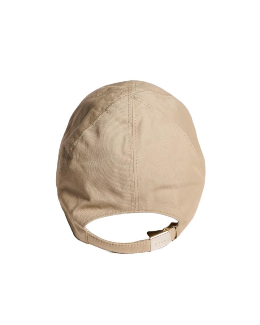 Gucci Natural Cotton Canvas Baseball Hat for men
