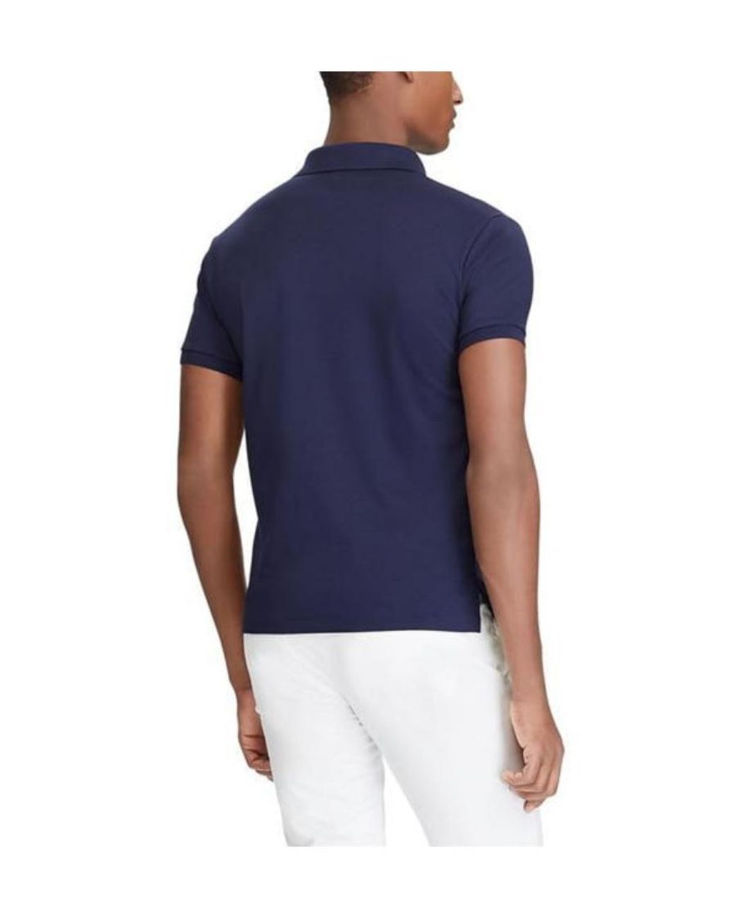 Polo Ralph Lauren Blue Logo Short-Sleeved Polo Shirt for men