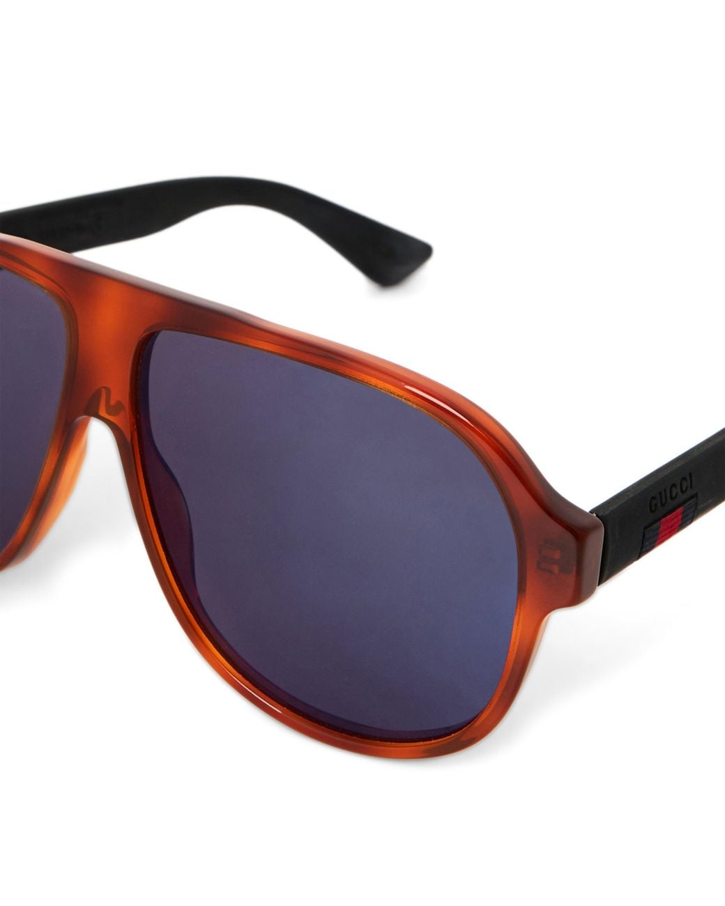Gucci Blue Pilot Sunglasses for men