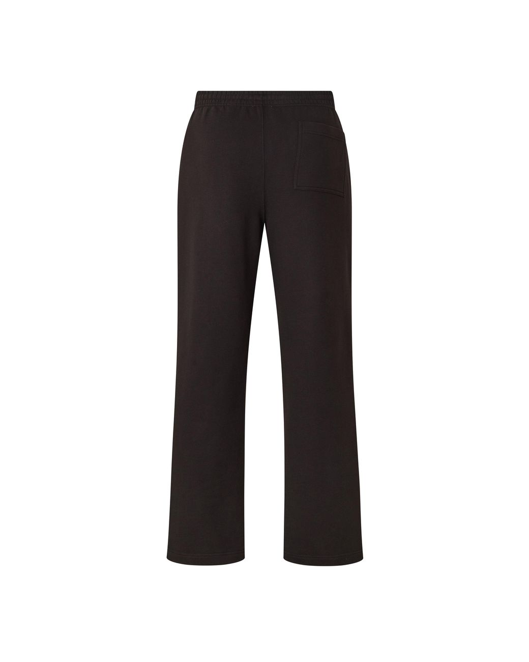 Burberry Black Embroidered Logo Elastic Waist Flared Sweatpants for men