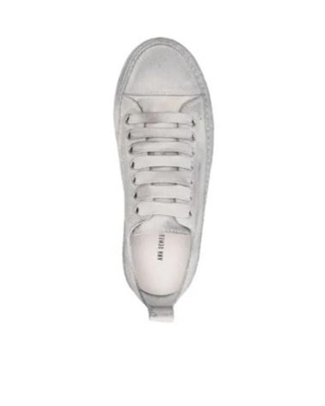 Ann Demeulemeester Gray Distressed-Finish Sneakers