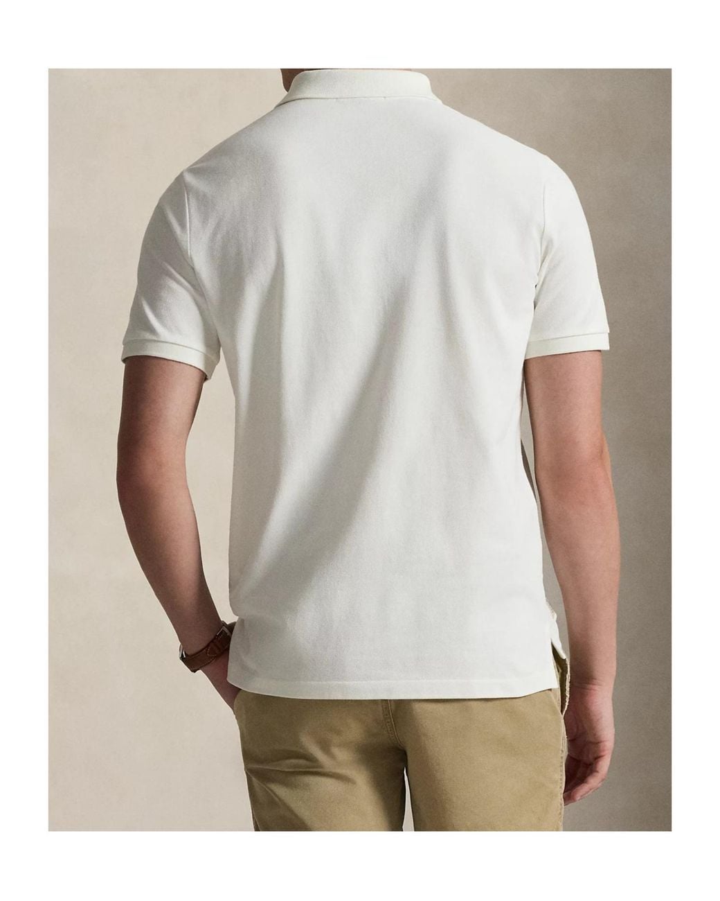 Polo Ralph Lauren White Short-Sleeved Polo Shirt for men