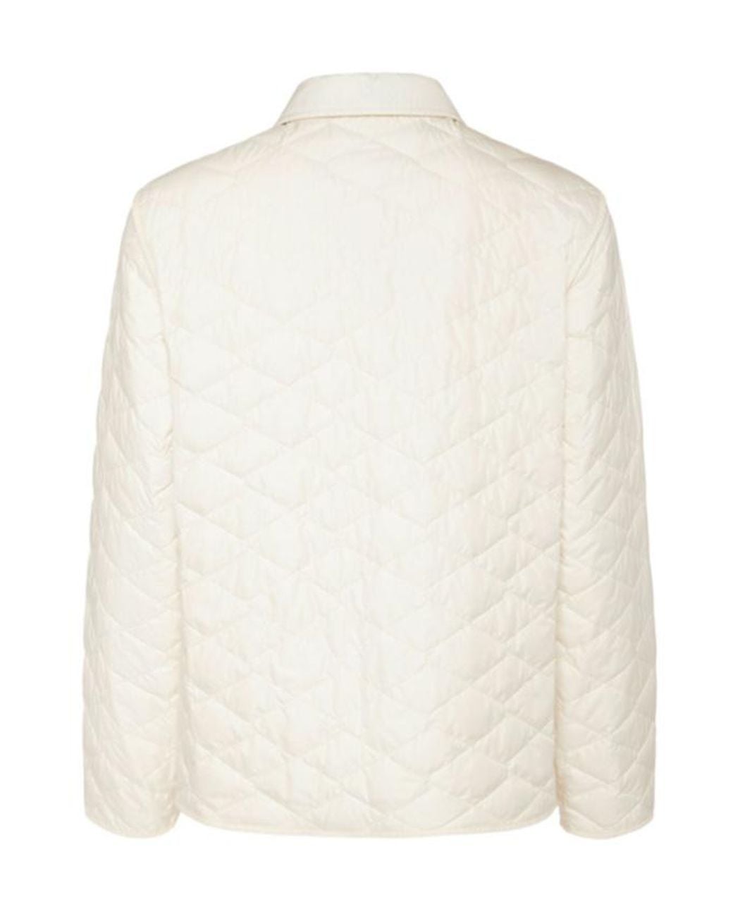 Moncler White Kastos Quilted Nylon Down Shirt Jacket for men