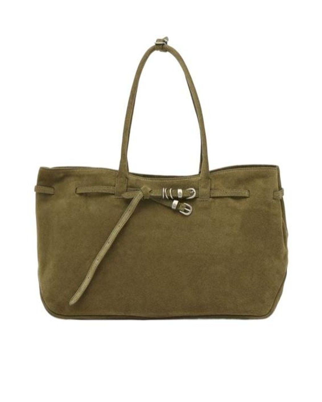 MARGE SHERWOOD Green Double-Handle Handbag