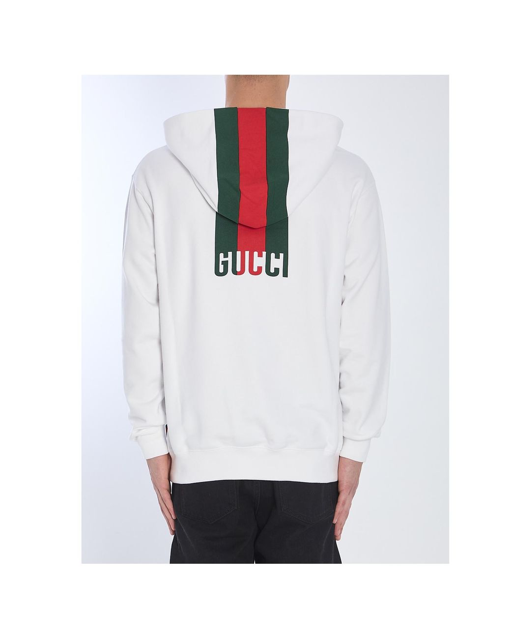 Gucci White Jersey Sweatshirt for men