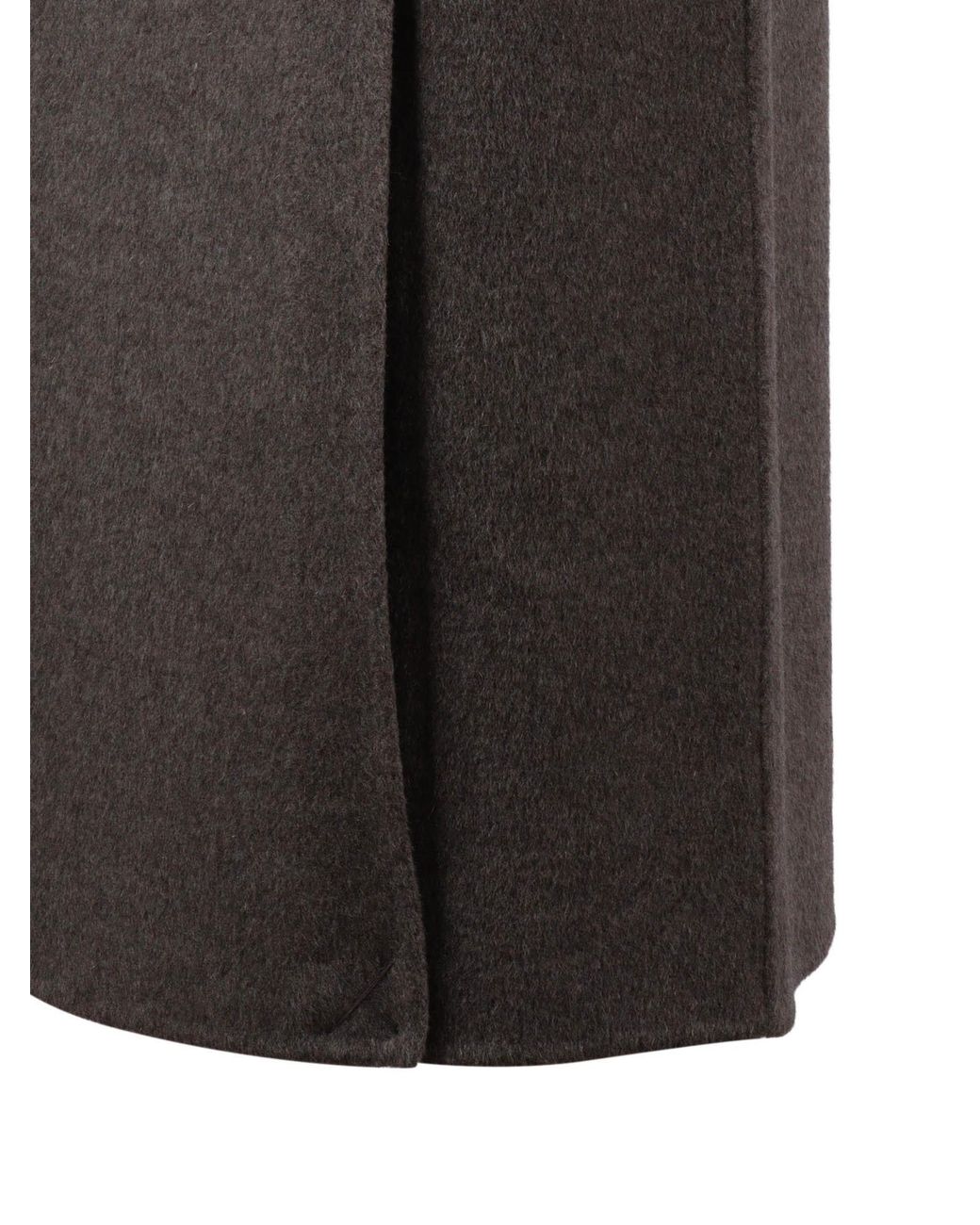 P.A.R.O.S.H. Brown Zipped Midi Skirt