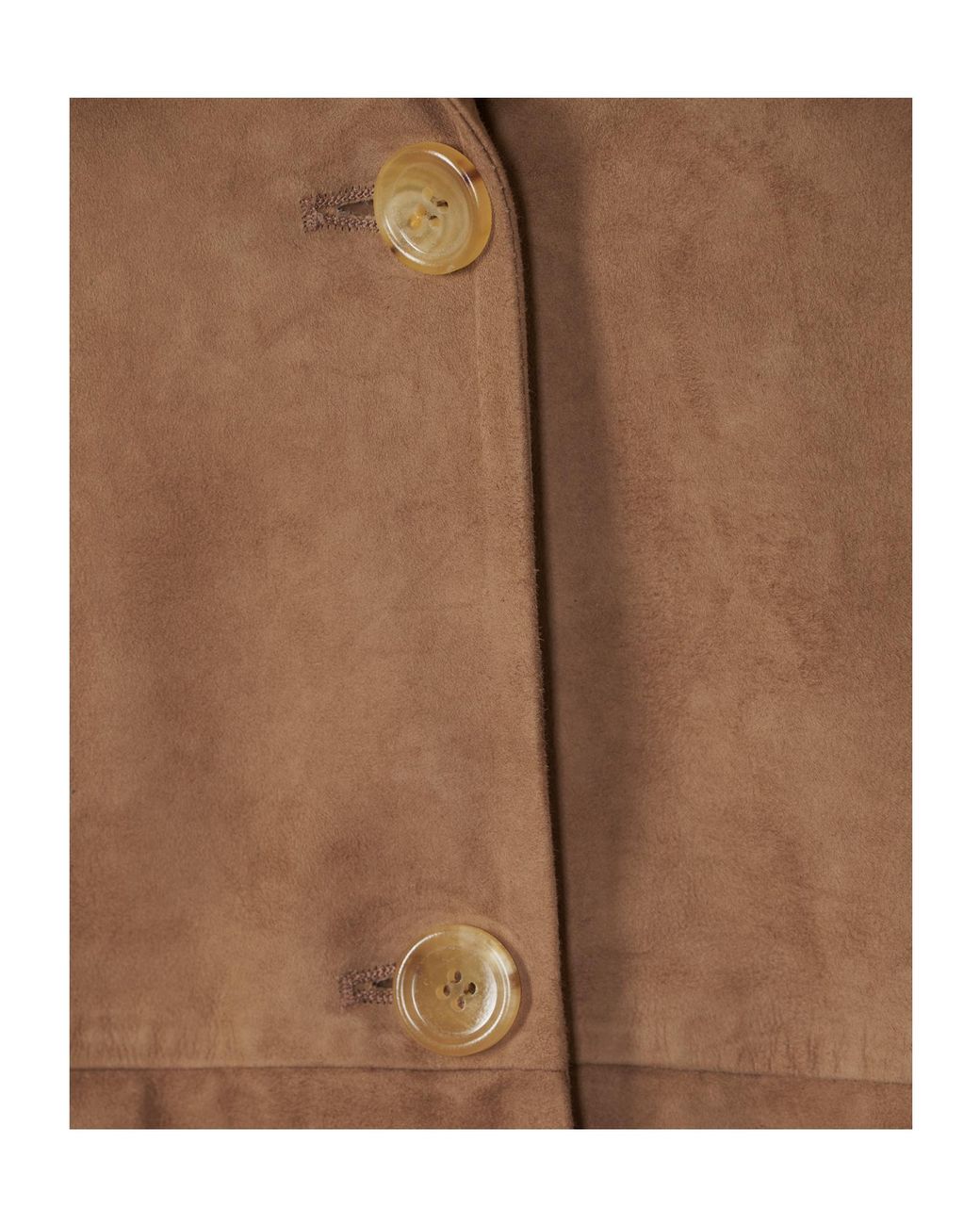 Max Mara Brown 'S Single-Breasted Long-Sleeved Jacket