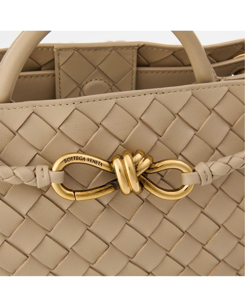 Bottega Veneta Metallic Woven Shoulder Bag