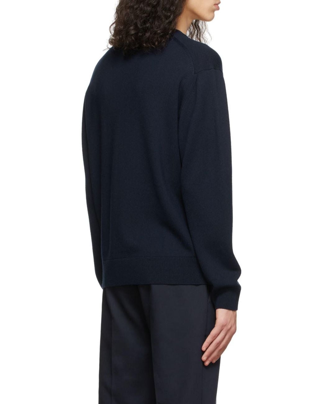 KENZO Blue Tiger Logo-Patch Jumper for men