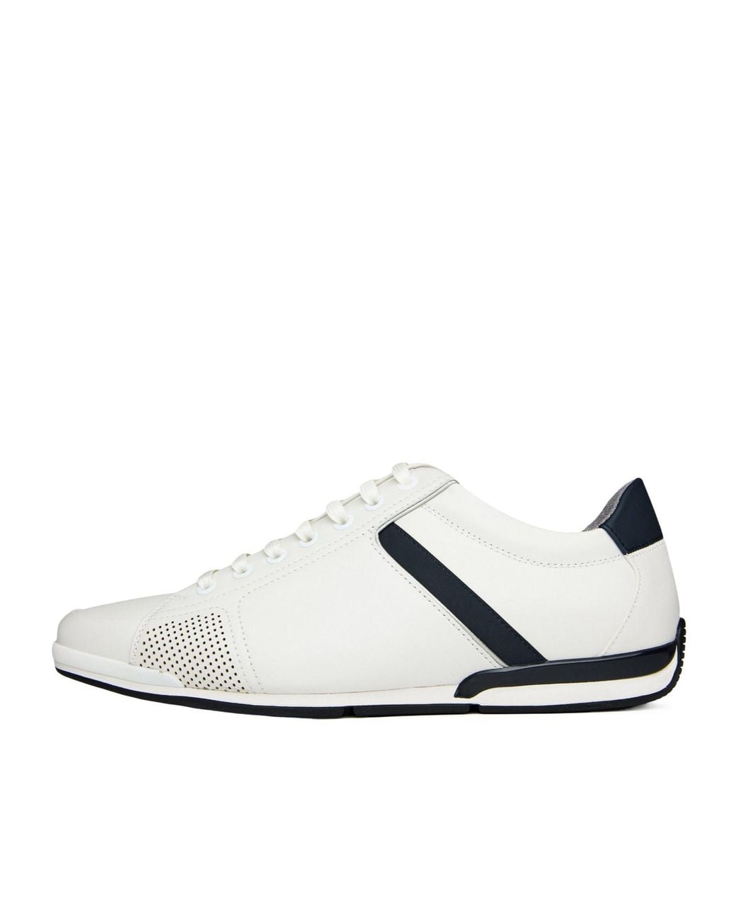 Boss White Lowtop Casual Sneaker for men