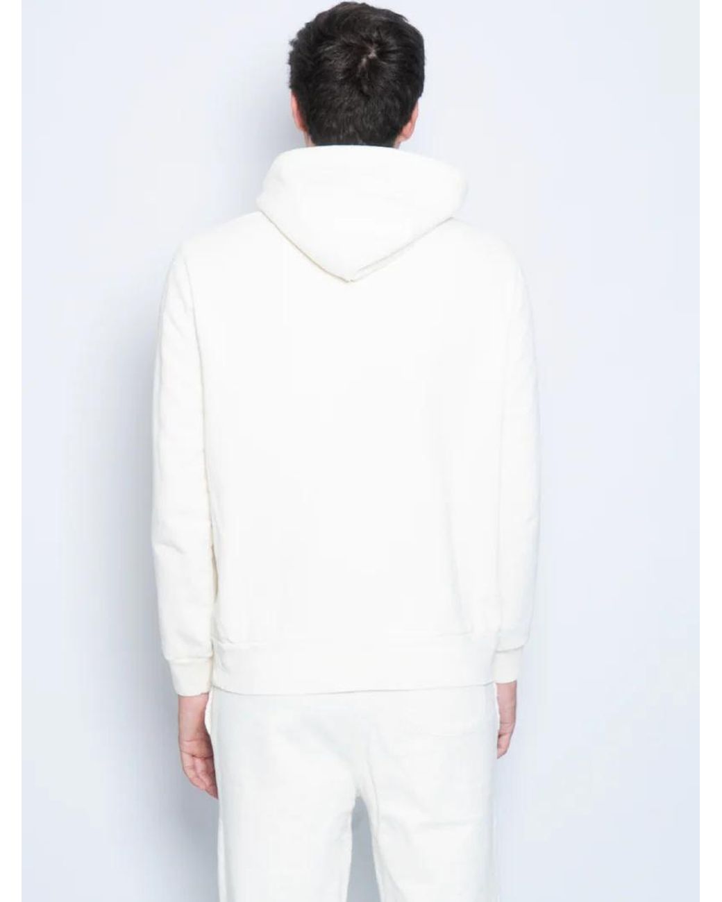 Polo Ralph Lauren White Loopback Fleece Hoodie for men