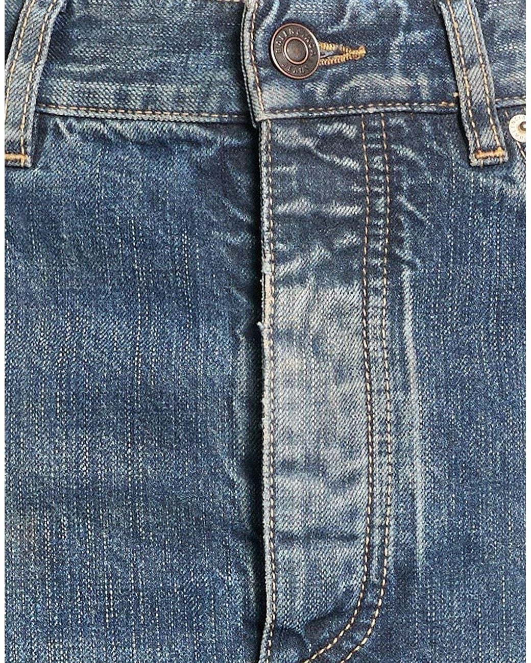 Balenciaga Blue Denim Midi Skirt
