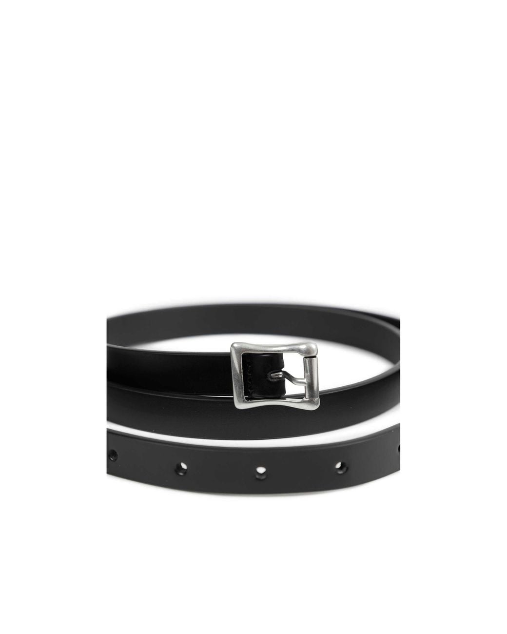 Ann Demeulemeester White Buckle Belt