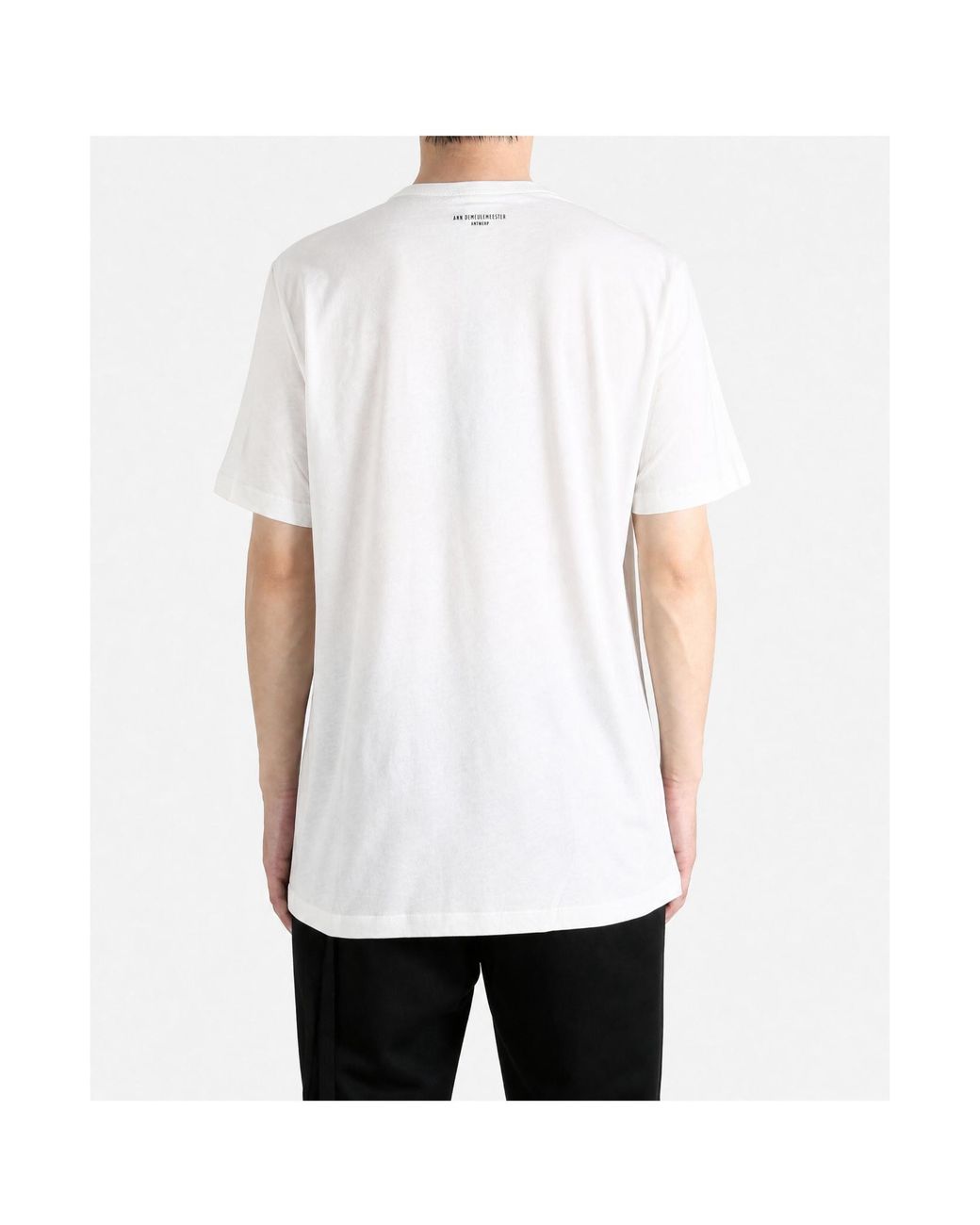 Ann Demeulemeester White Baptist Graphic-Print T-Shirt for men