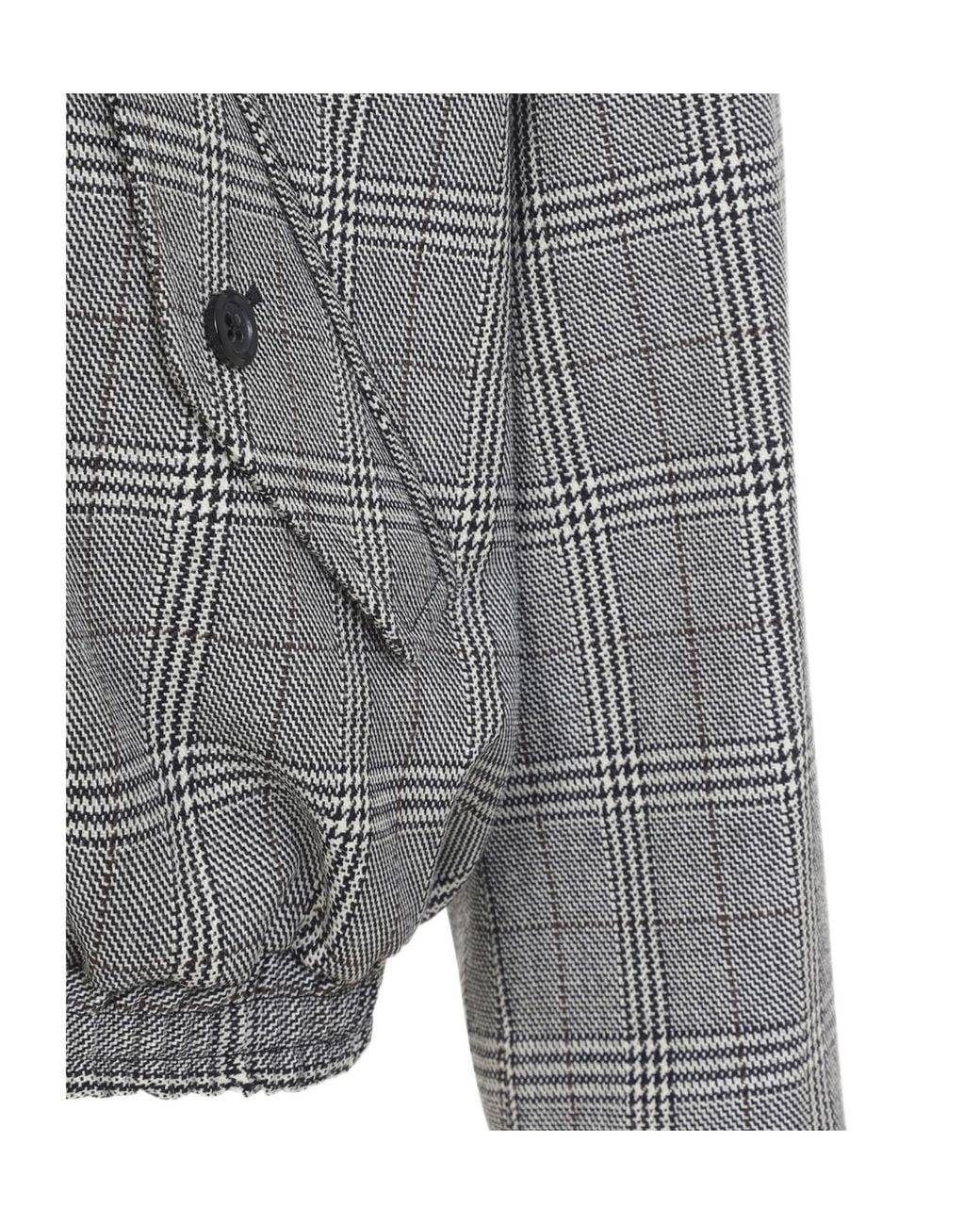 Marni Gray Zip-Up Checked Jacket for men