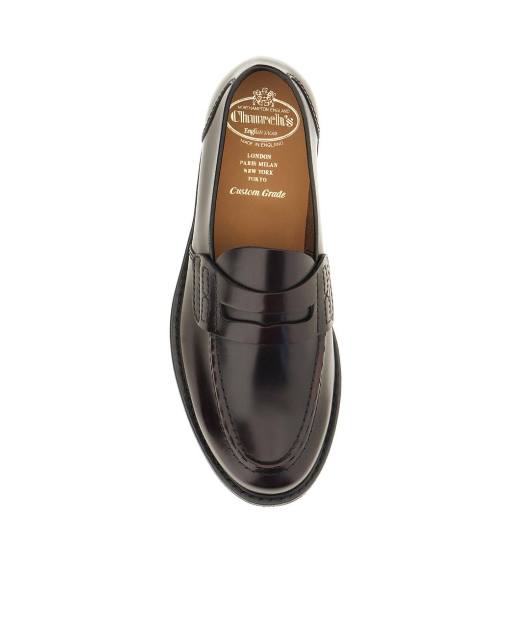 Church's Black Leather Loafers for men