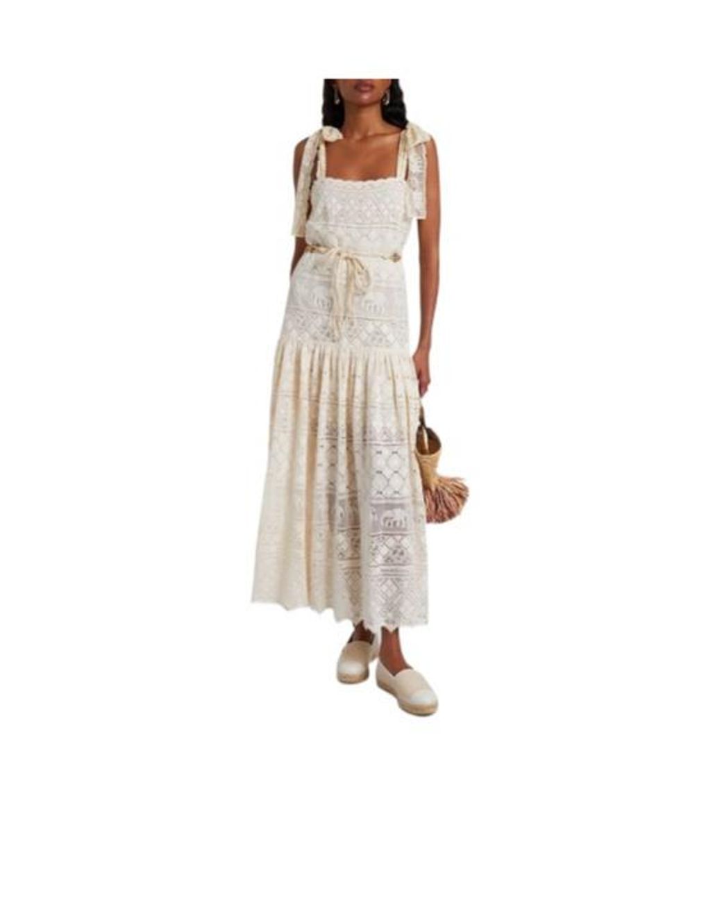 Gianvito Rossi White Leather-Trimmed Canvas Espadrilles