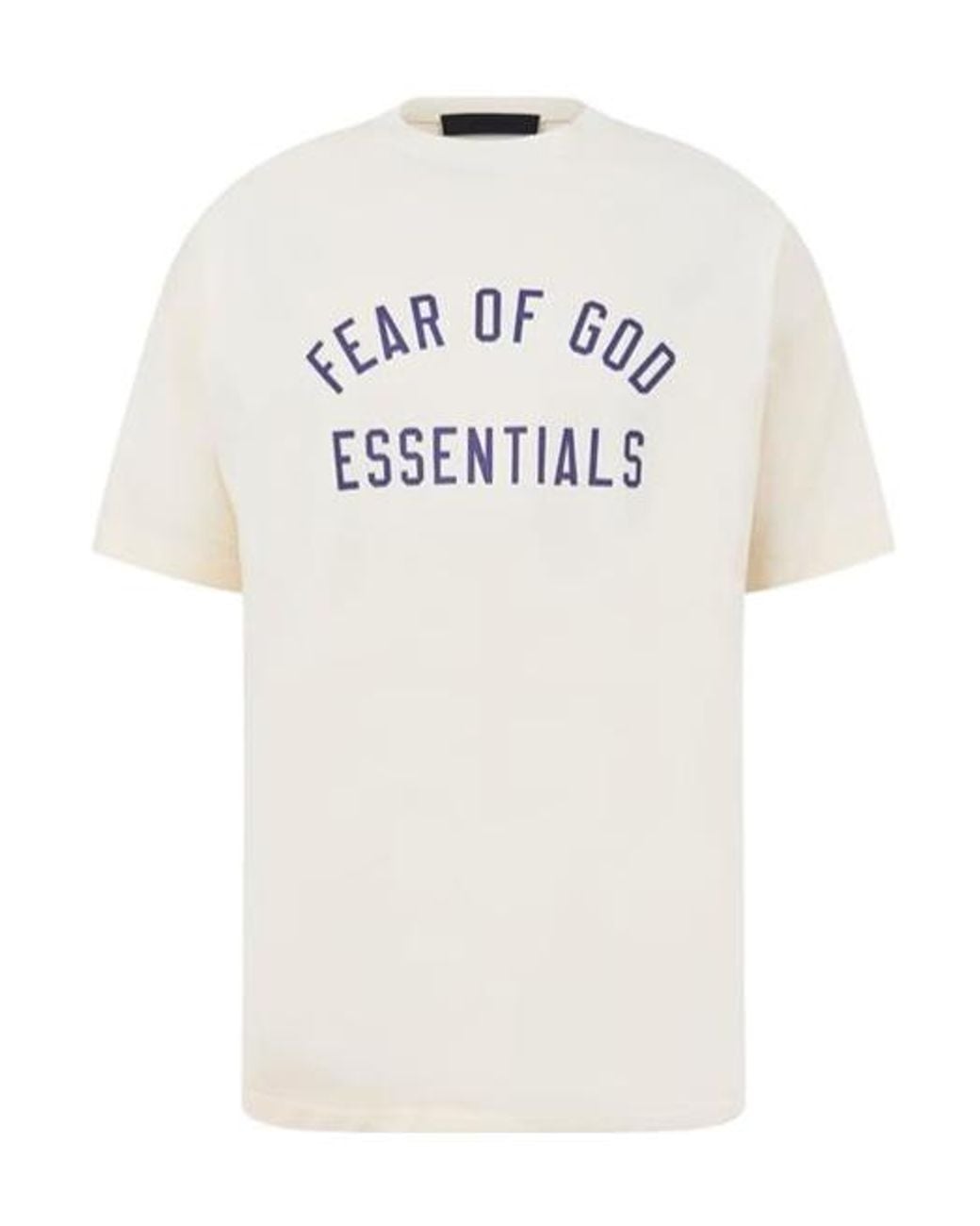 Fear Of God White Round-Neck Logo T-Shirt for men