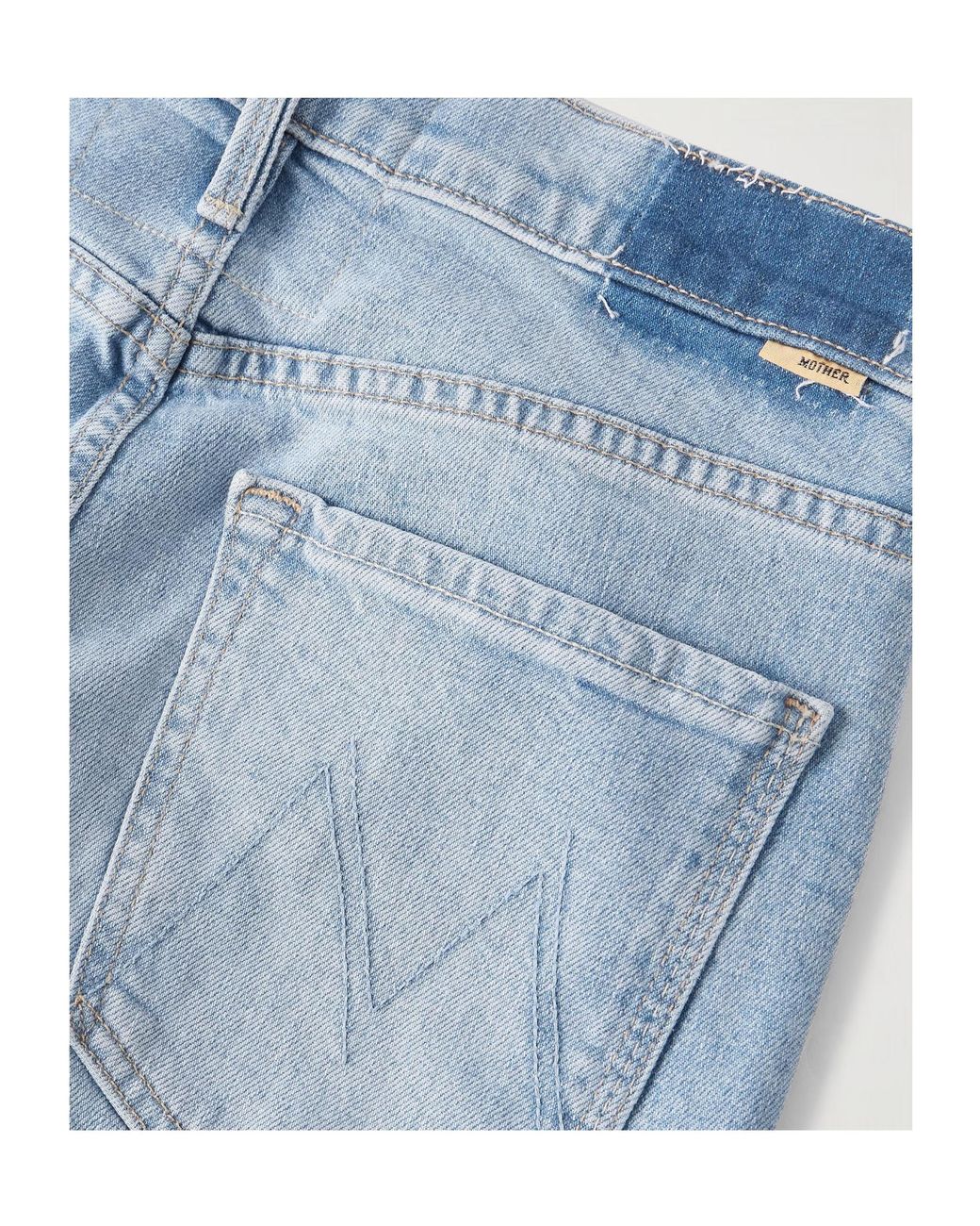 Mother Blue High-Rise Bootcut Jeans