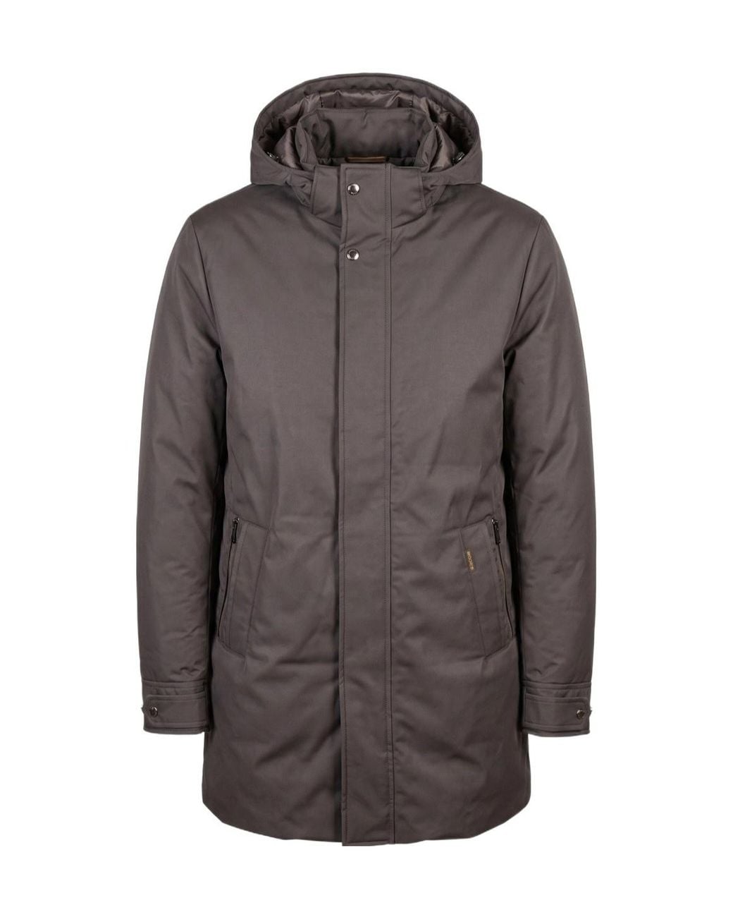 Moorer Brown Hooded Parka for men