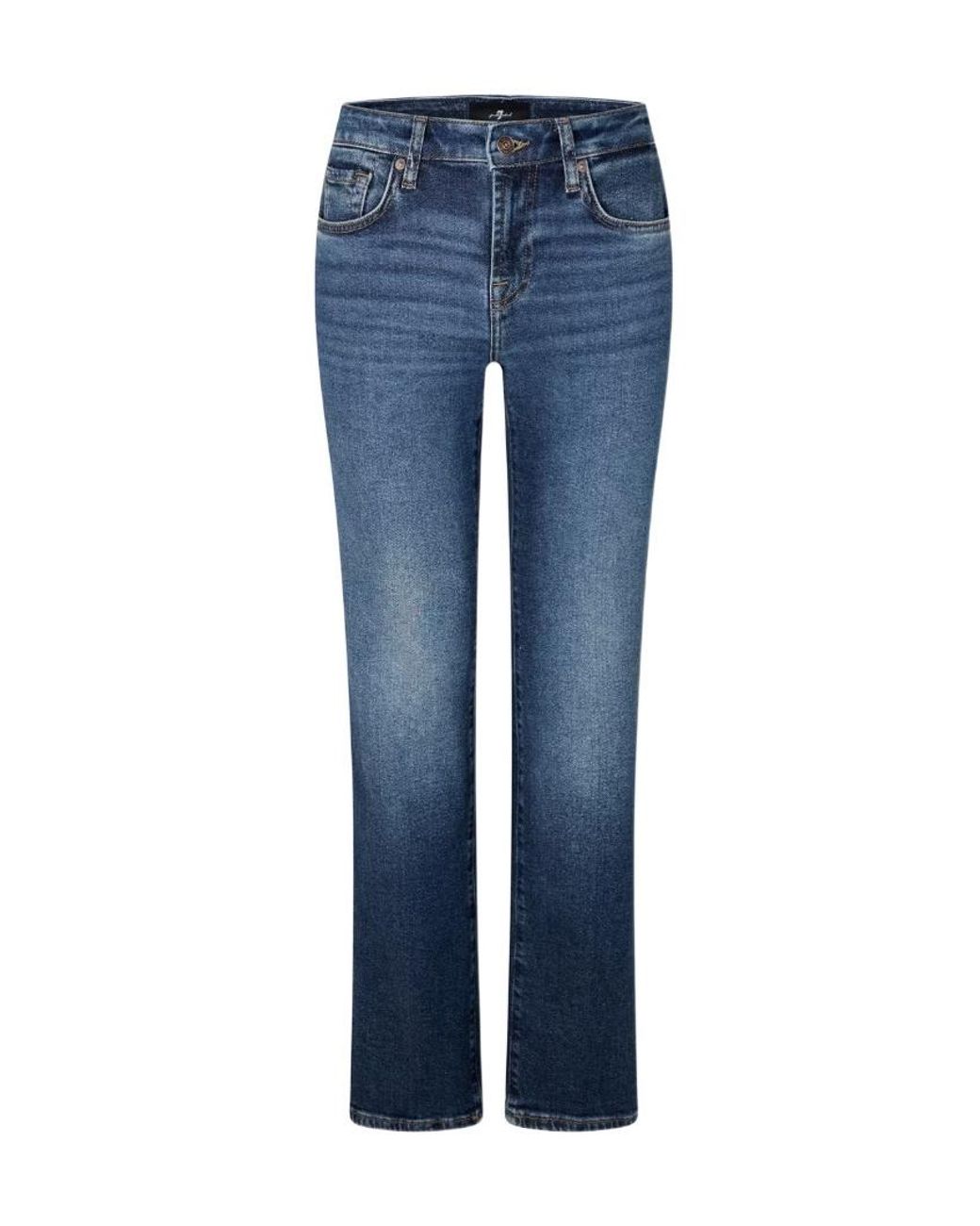 7 For All Mankind Blue Belt Loop Jeans